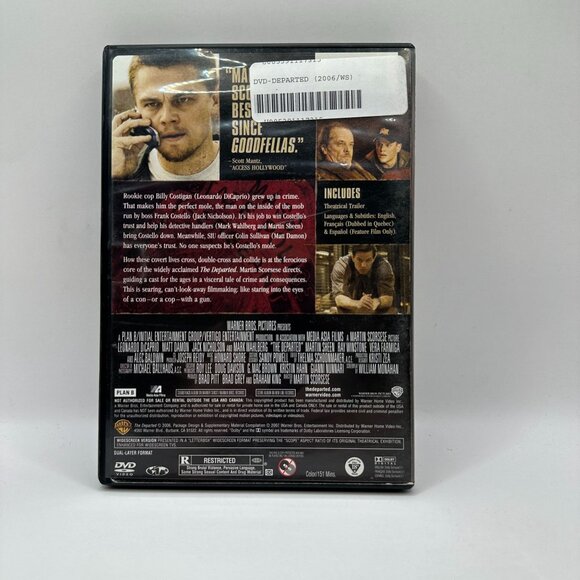 The Departed DVD Warner Bros Rated R Widescreen - Picture 3 of 4
